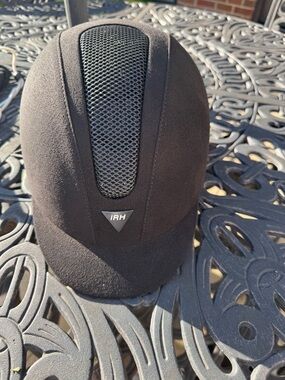 IRH Black Equestrian Helmet with Dust Bag